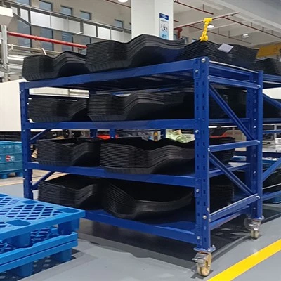 Steel Shelf Rack With Wheels